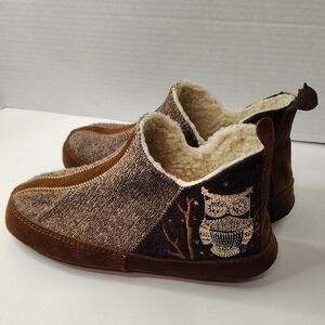 Acorn Brown Owl Kids Slippers